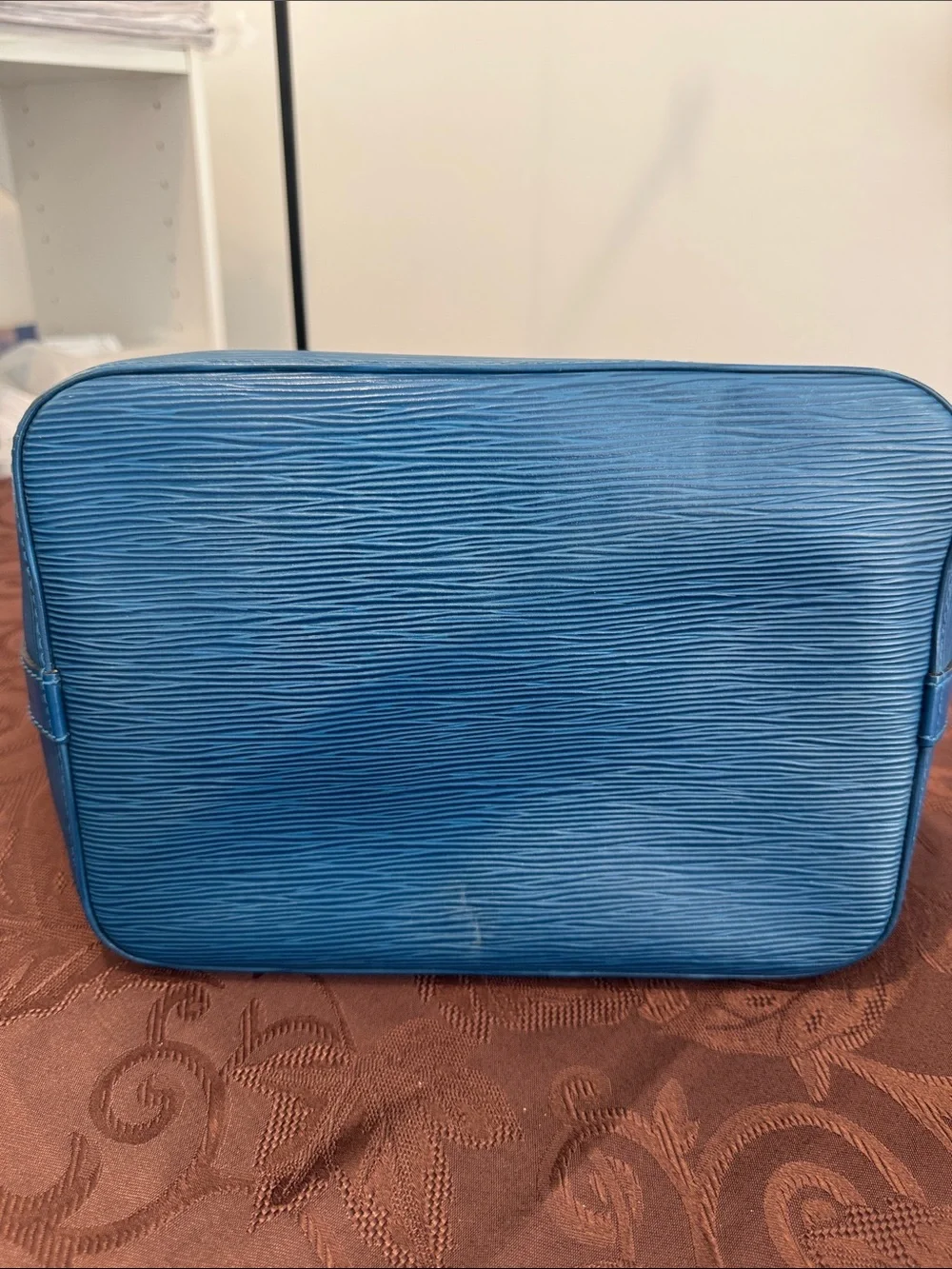Louis Vuitton Blue Epi Leather Bag & Wallet